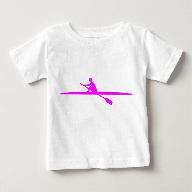 Camiseta De Bebé Piragüismo - Magenta (Anverso)