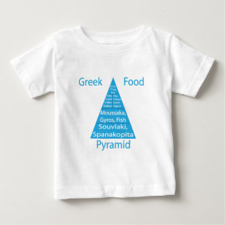 Camiseta De Bebé Pirámide de alimentación griega