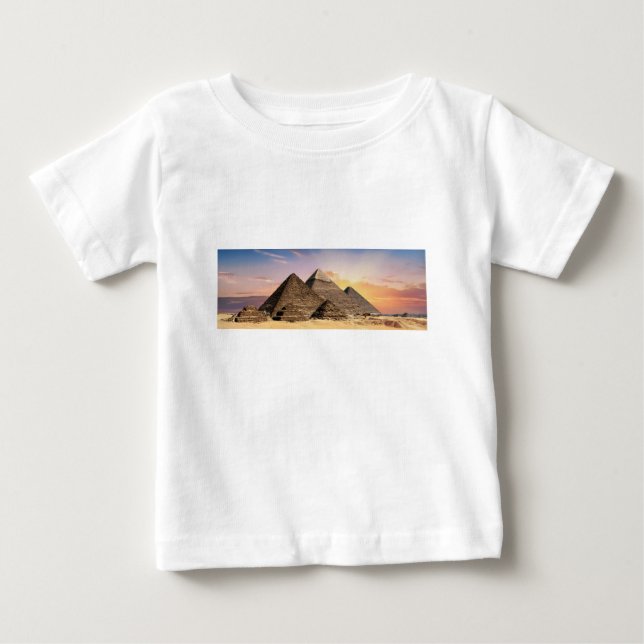 Camiseta De Bebé pirámides (Anverso)