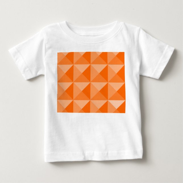 Camiseta De Bebé Pirámides naranjas (Anverso)