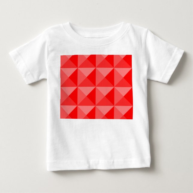 Camiseta De Bebé Pirámides rojas (Anverso)