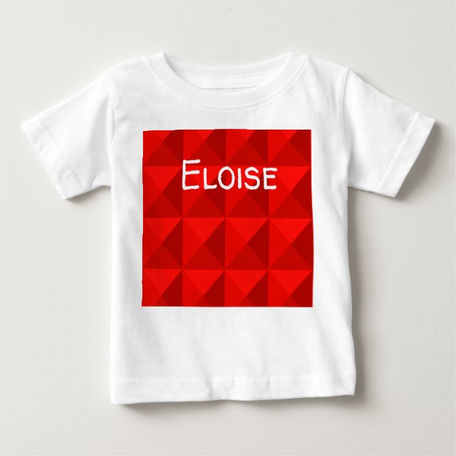 Camiseta De Bebé Pirámides rojas de Apple Candy (Anverso)