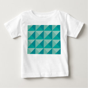Camiseta De Bebé Pirámides turquesas