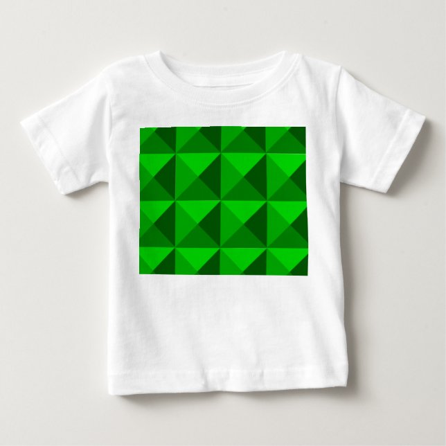 Camiseta De Bebé Pirámides verdes (Anverso)