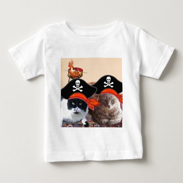 Camiseta De Bebé PIRATA CATS, habla como el Día del Pirata (Anverso)
