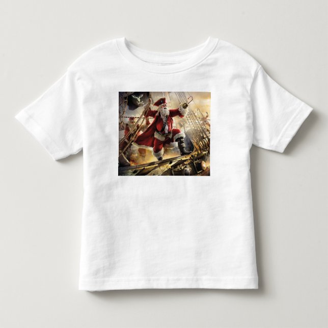 Camiseta De Bebé Pirata Santa (Anverso)