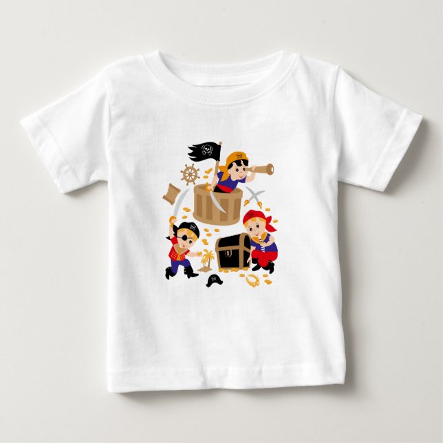 Camiseta De Bebé Piratas (Anverso)