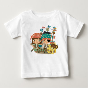 Camiseta De Bebé Piratas con tesoro