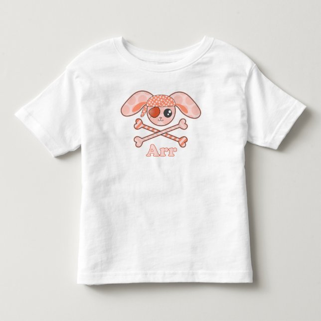 Camiseta De Bebé Pirate Naranja Bunny Arr (Anverso)