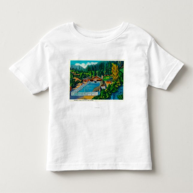Camiseta De Bebé Piscina gigantesca en las aguas termales del (Anverso)