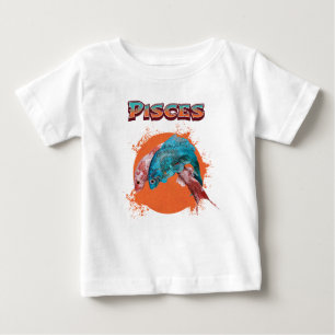Camiseta De Bebé Piscis Pescado Zodiac Horoscopio Agua Astrología R