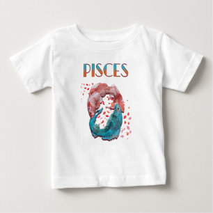 Camiseta De Bebé Piscis Pez Zodíaco Horóscopo Signo de Astrología d