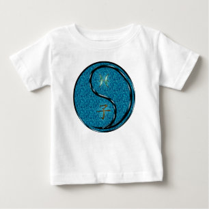 Camiseta De Bebé Piscis y Rata de Agua