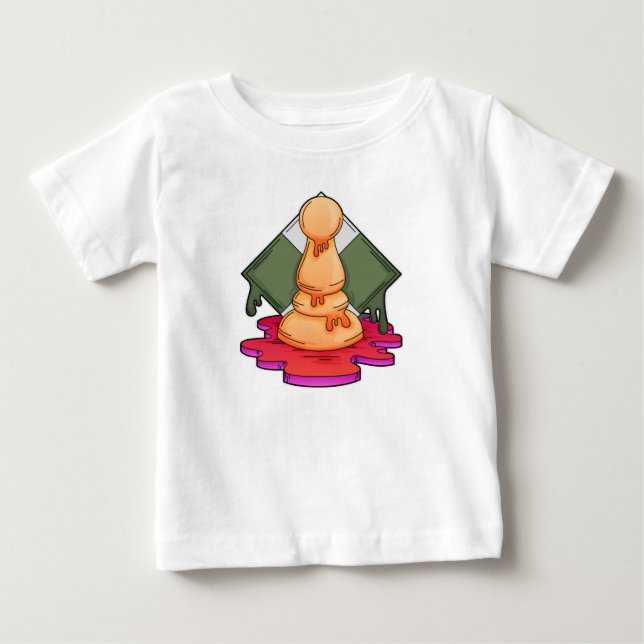 Camiseta De Bebé Pista de ajedrez (Anverso)