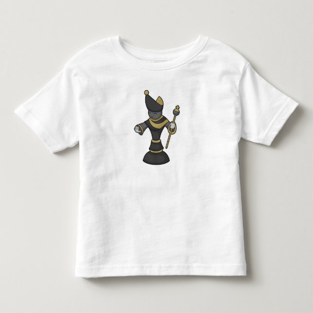 Camiseta De Bebé Pista de ajedrez Bishop Staff Chess (Anverso)