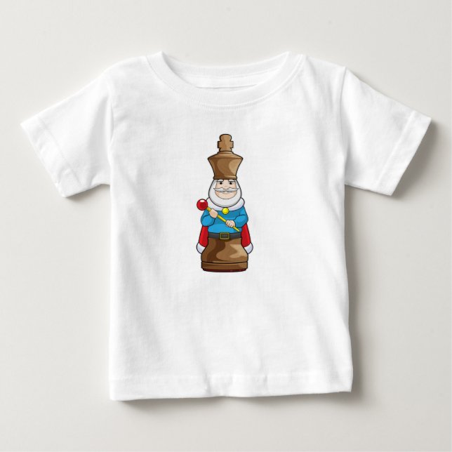 Camiseta De Bebé Pista de ajedrez King Chess (Anverso)