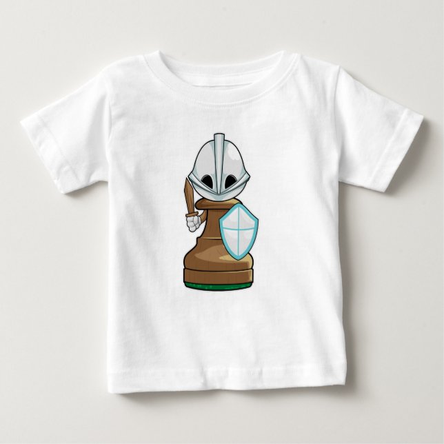 Camiseta De Bebé Pista de ajedrez Pawn Chess (Anverso)