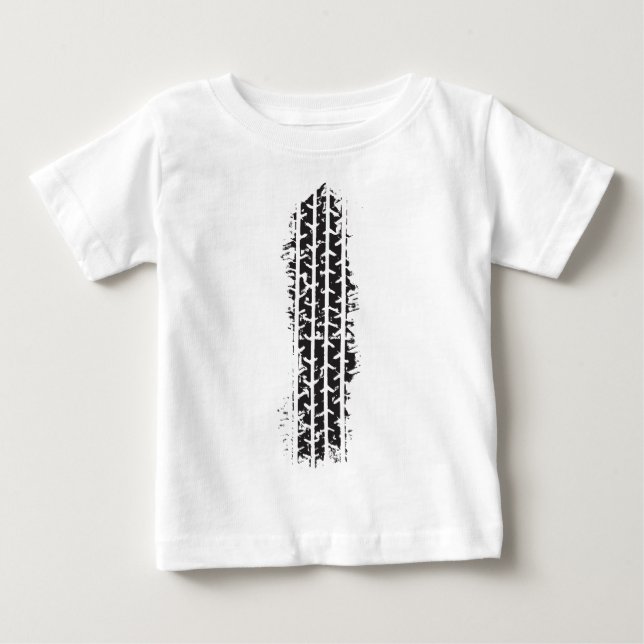 Camiseta De Bebé Pista de neumáticos (Anverso)