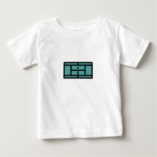 Camiseta De Bebé pista de tenis