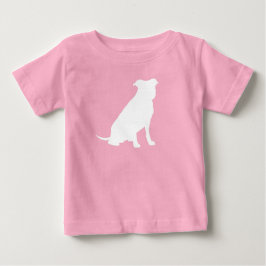 Camiseta De Bebé Pitbull, Chica rosado de Baby Shower Bulldog Pit
