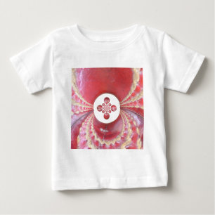 Camiseta De Bebé Pitch Kaleidoscope: El críquet muerde el corazón d
