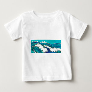 Camiseta De Bebé PixDezines konen uehara olas oceánicas, 上 原