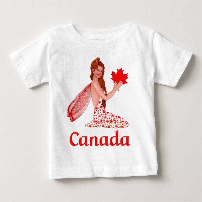 Camiseta De Bebé Pixe canadiense con hoja de arce (Anverso)