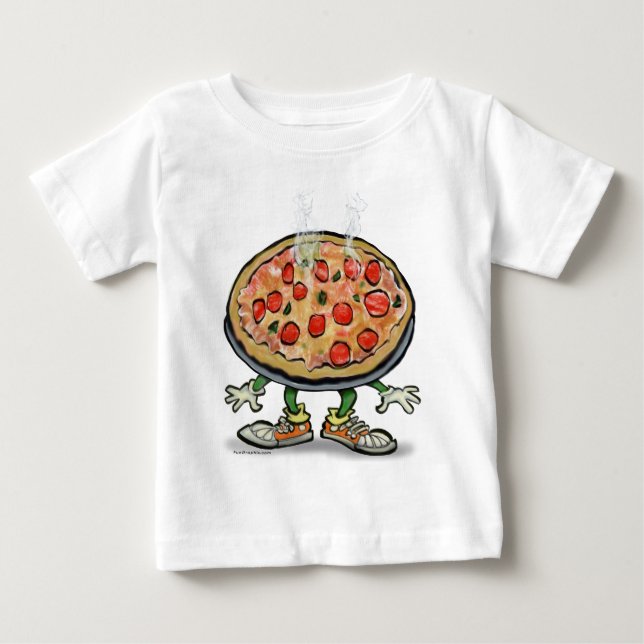 Camiseta De Bebé Pizza (Anverso)