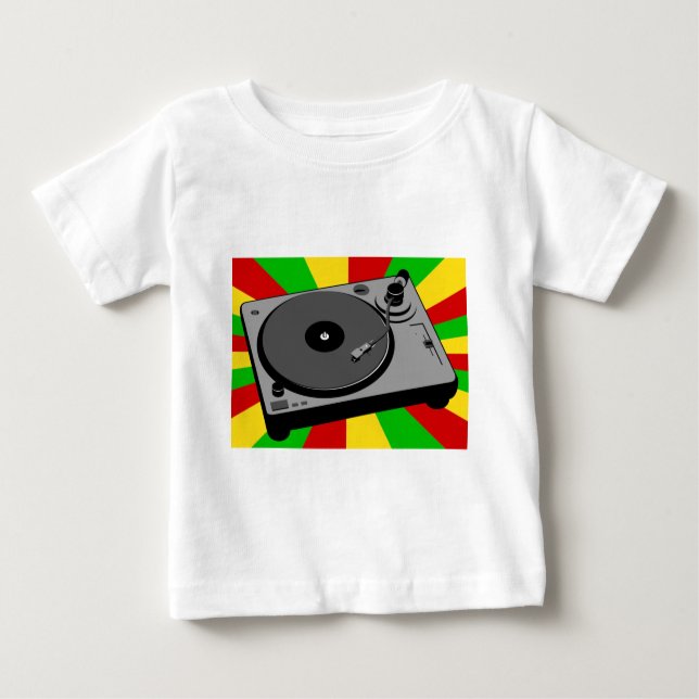 Camiseta De Bebé Placa giratoria de Rasta (Anverso)