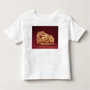 Camiseta De Bebé Placa que representa un grifo que ataca un caballo