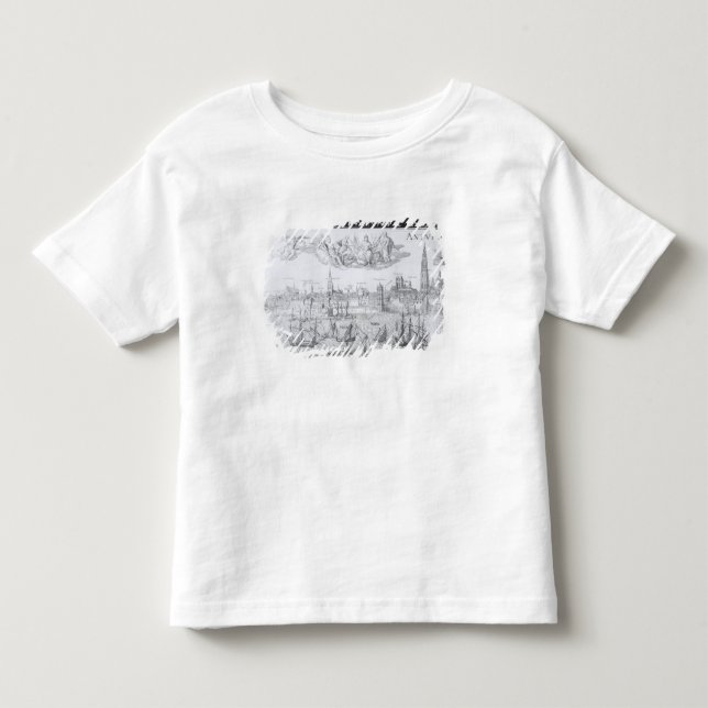 Camiseta De Bebé Plan de ciudad de Amberes, 1549 (Anverso)