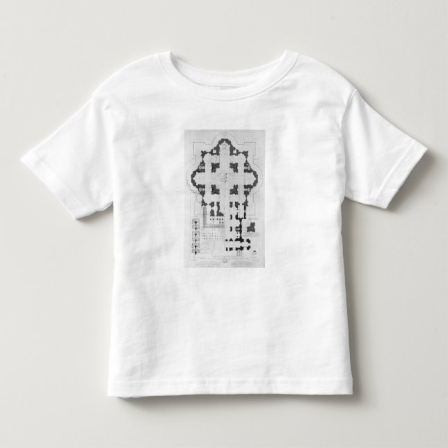 Camiseta De Bebé Plan de la basílica de San Pedro (Anverso)