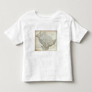 Camiseta De Bebé Plan de la ciudad de Washington
