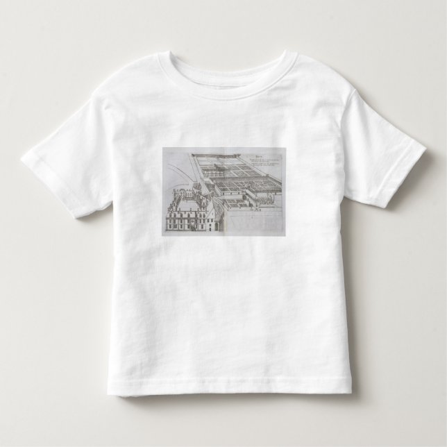 Camiseta De Bebé Plan de los jardines y del Chateau incluidos de (Anverso)