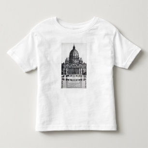 Camiseta De Bebé Plan de San Pedro, Roma, grabada cerca