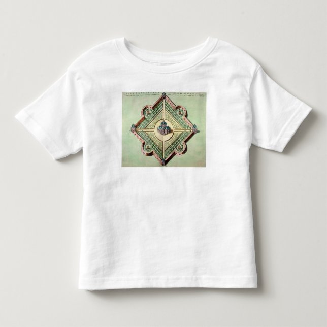 Camiseta De Bebé Plan del castillo y del observatorio (Anverso)