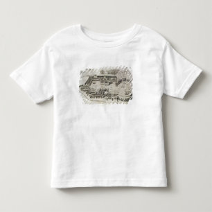 Camiseta De Bebé Plan del puerto de Ostia Antica, grabado por