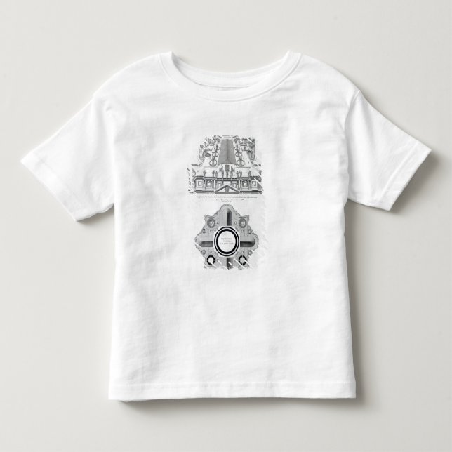 Camiseta De Bebé Plan del tejado de San Pedro (Anverso)