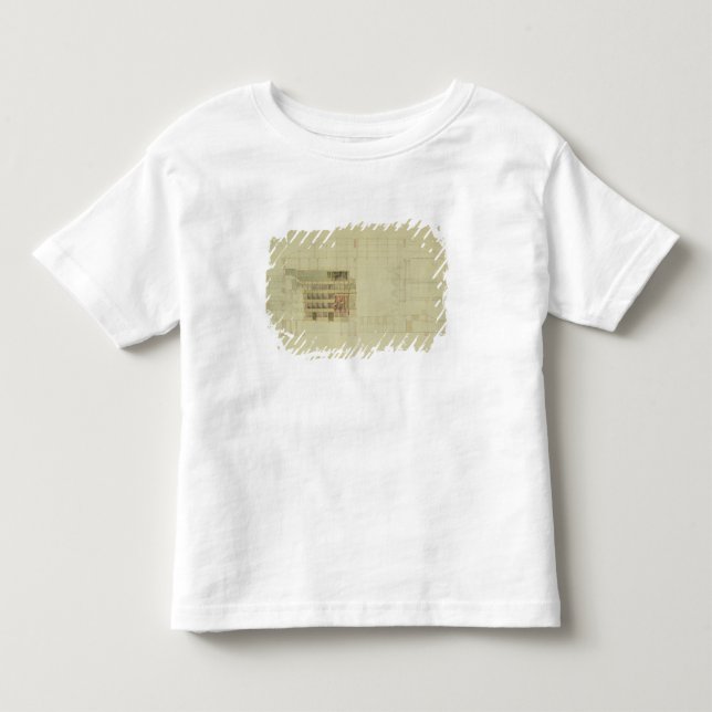 Camiseta De Bebé Planee para el teatro real de Dresden, c.1838 (Anverso)