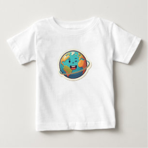 Camiseta De Bebé Planeta feliz, mundo feliz