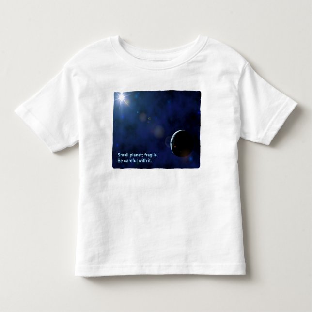 Camiseta De Bebé Planeta frágil (Anverso)