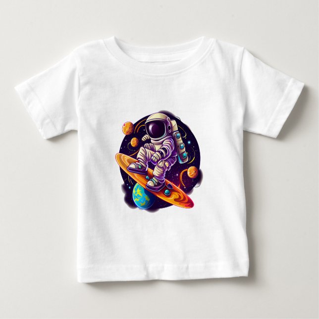 Camiseta De Bebé Planeta Riders (Anverso)