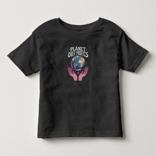 Camiseta De Bebé Planeta sobre ganancias La Tierra El cambio climát