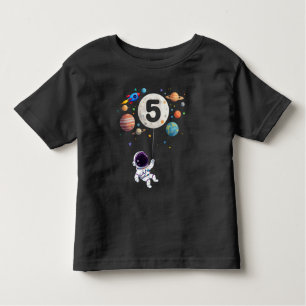 Camiseta De Bebé Planetas de cumpleaños de 5 años astronauta 5 cump