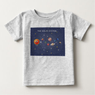 Camiseta De Bebé Planetas de sistemas solares