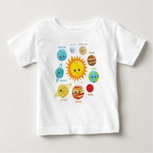 Camiseta De Bebé Planetas, Sistema Solar, Espacio, Cosmos, Galaxia