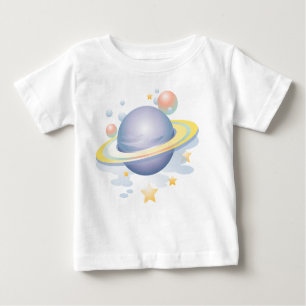 Camiseta De Bebé Planetas y estrellas del KRW