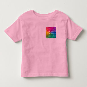 Camiseta De Bebé Plantilla de dos lados rosados de moda personaliza