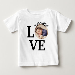 Camiseta De Bebé Plantilla de fotografía de amor de Personalizados