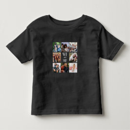 Camiseta De Bebé Plantilla de fotografía personalizada "Somos famil